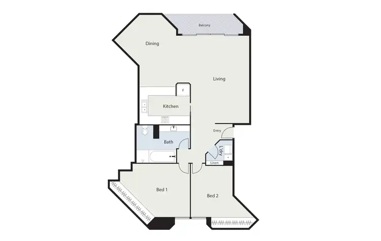 Floorplan of Homely apartment listing, 35/26 Macquarie Street, Barton ACT 2600