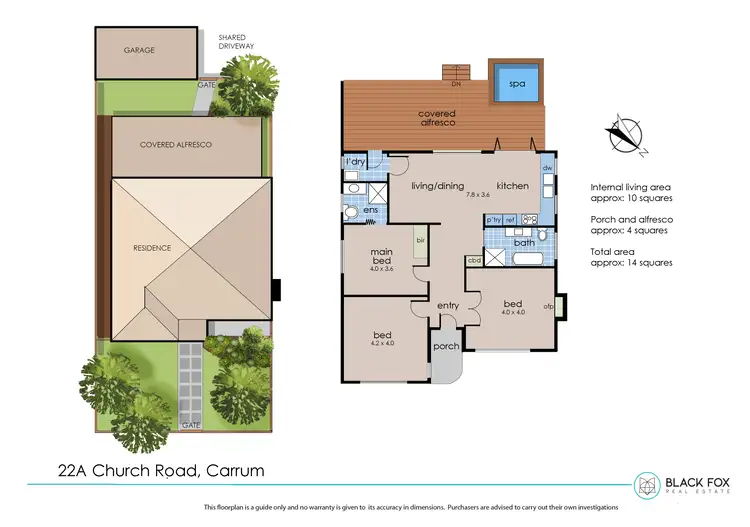 Floorplan of Homely house listing, 22A Church Road, Carrum VIC 3197