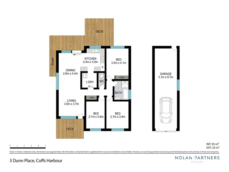 Floorplan of Homely house listing, 3 Dunn Place, Coffs Harbour NSW 2450