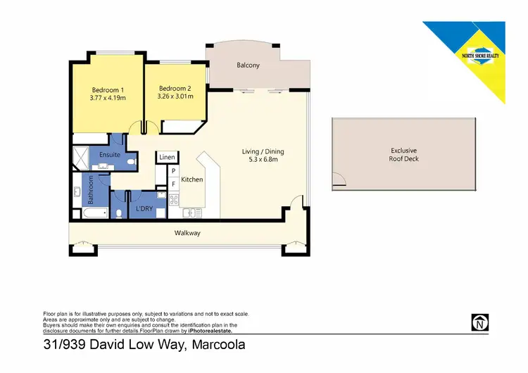 Floorplan of Homely unit listing, U31/939 David Low Way, Marcoola QLD 4564