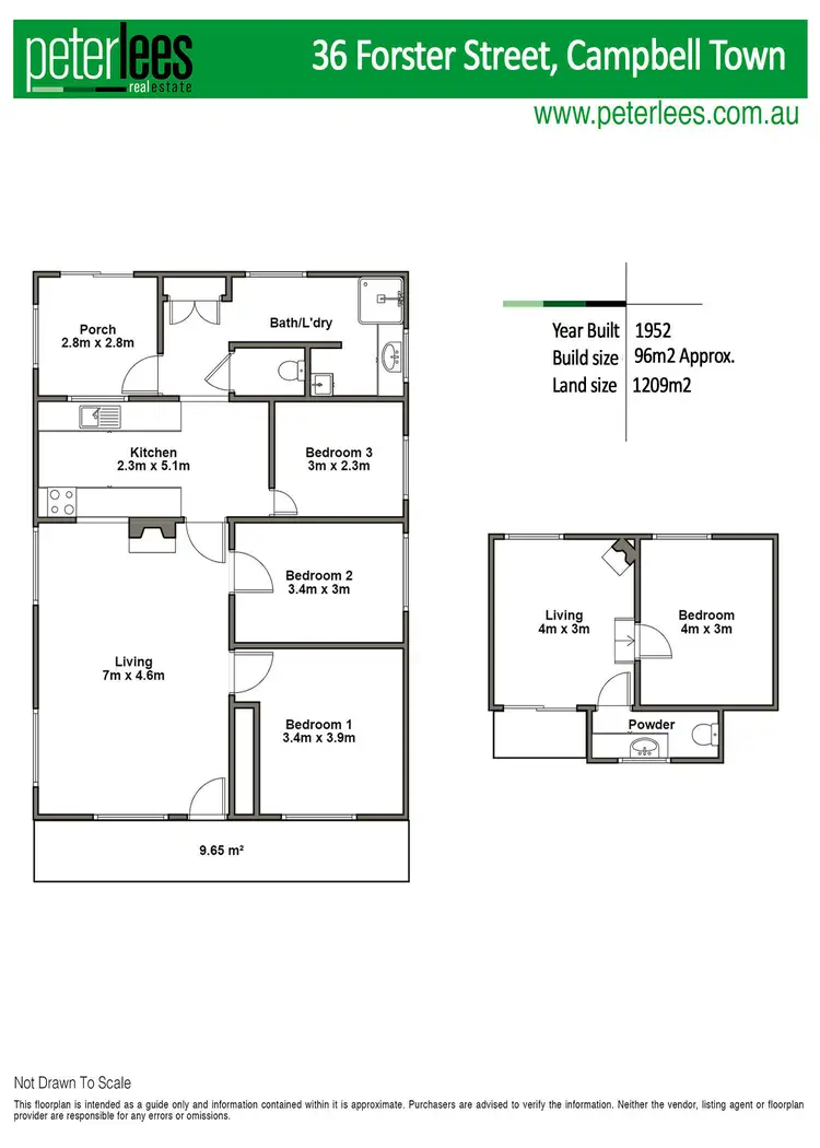 Floorplan of Homely house listing, 36 Forster Street, Campbell Town TAS 7210