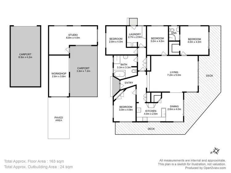 Floorplan of Homely house listing, 21 Riviera Drive, Carlton TAS 7173