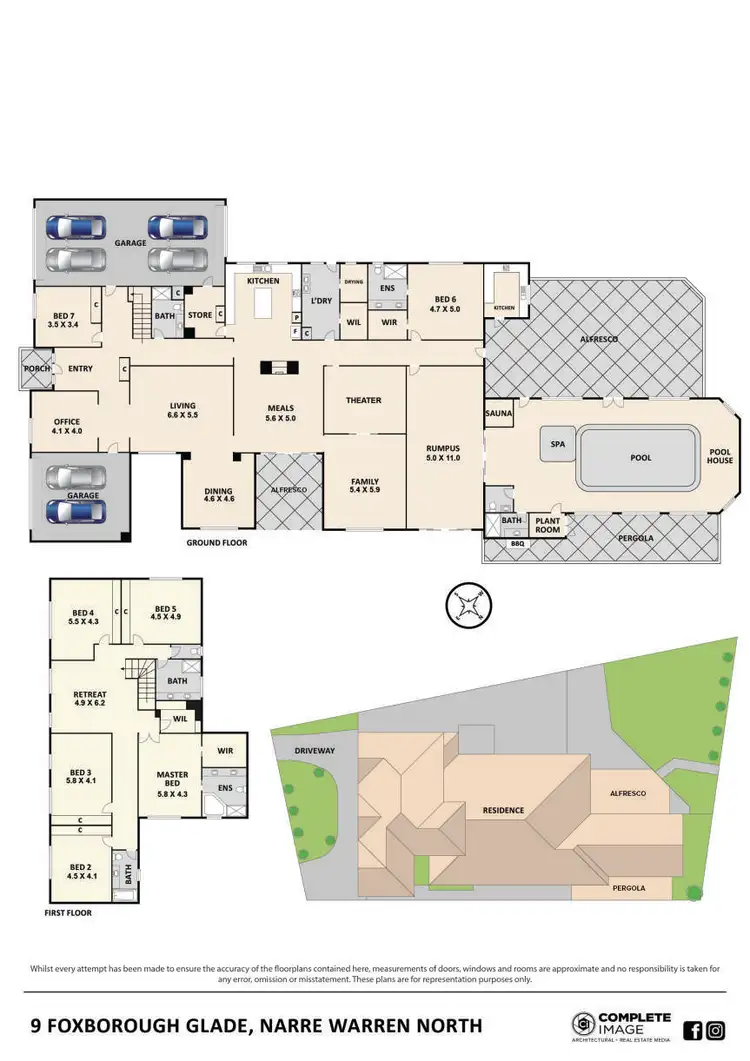 Floorplan of Homely house listing, 9 Foxborough Glade, Narre Warren North VIC 3804
