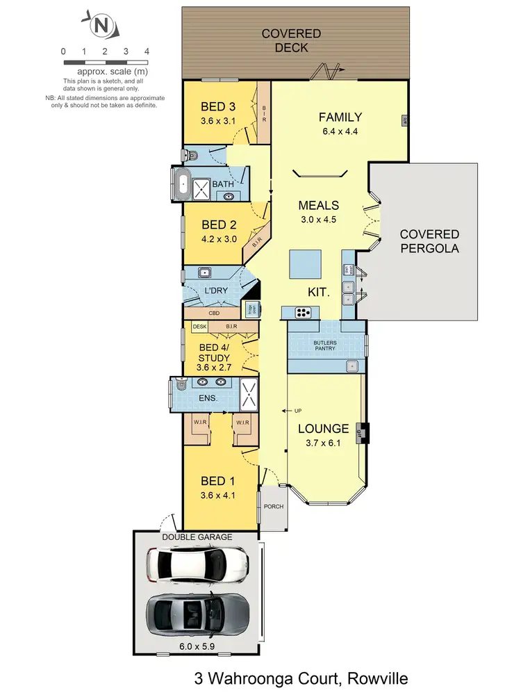 Floorplan of Homely house listing, 3 Wahroonga Court, Rowville VIC 3178