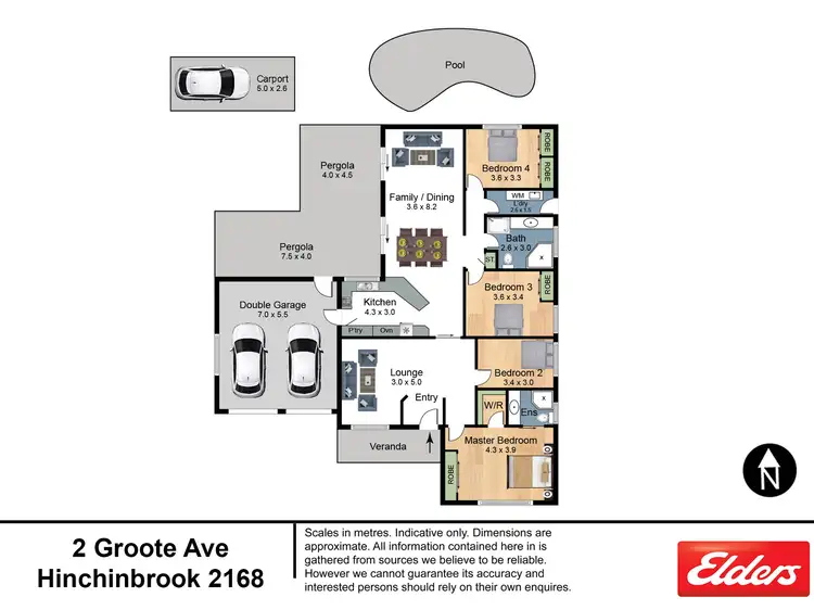 Floorplan of Homely house listing, 2 Groote Avenue, Hinchinbrook NSW 2168