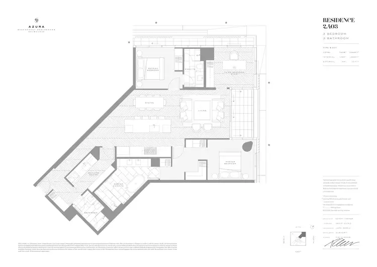 Floorplan of Homely apartment listing, 2403/14-16 The Esplanade, St Kilda VIC 3182