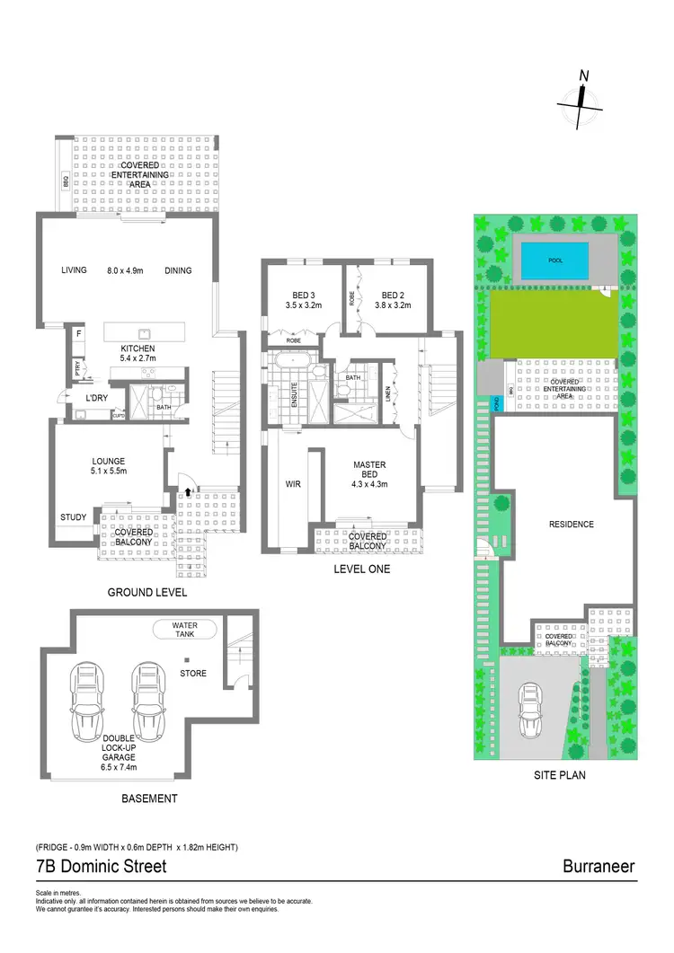 Floorplan of Homely semi-detached listing, 7b Dominic Street, Burraneer NSW 2230