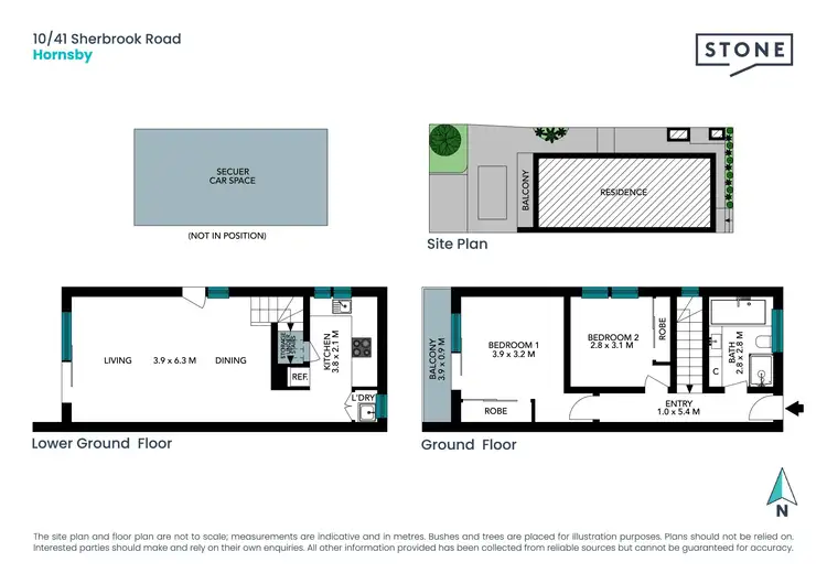 Floorplan of Homely townhouse listing, 10/41 Sherbrook Road, Hornsby NSW 2077