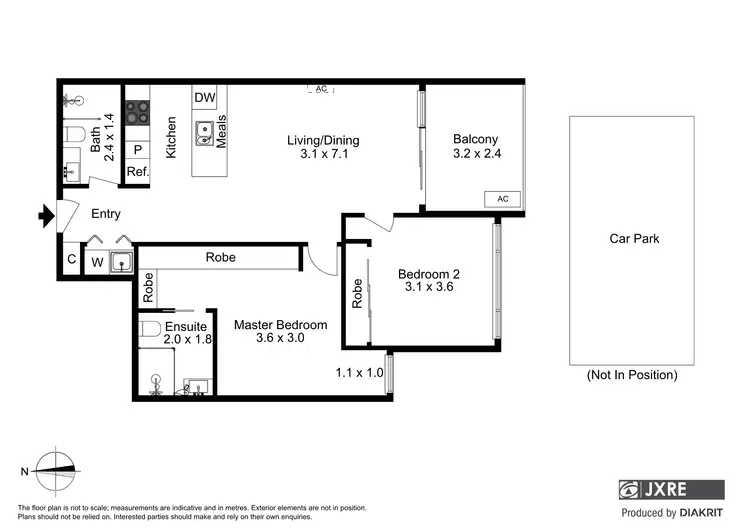 Floorplan of Homely apartment listing, 109/66 Bent Street, Mckinnon VIC 3204