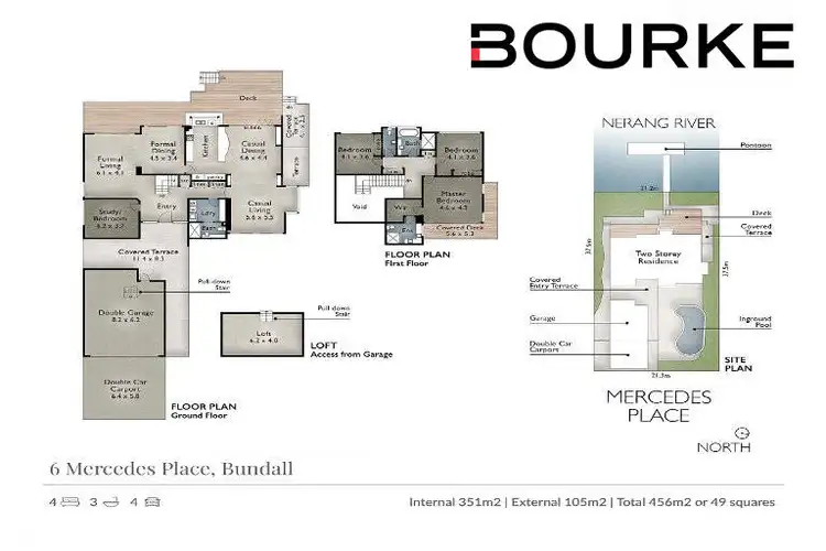 Floorplan of Homely house listing, 6 Mercedes Place, Bundall QLD 4217