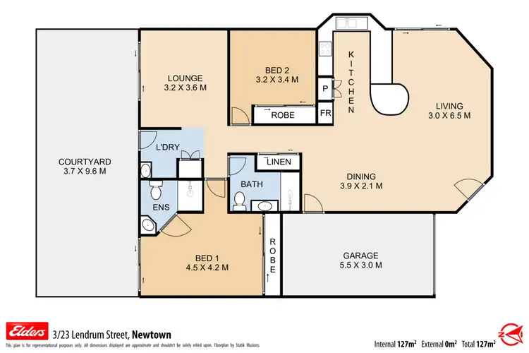 Floorplan of Homely unit listing, 3/23 Lendrum Street, Newtown QLD 4350