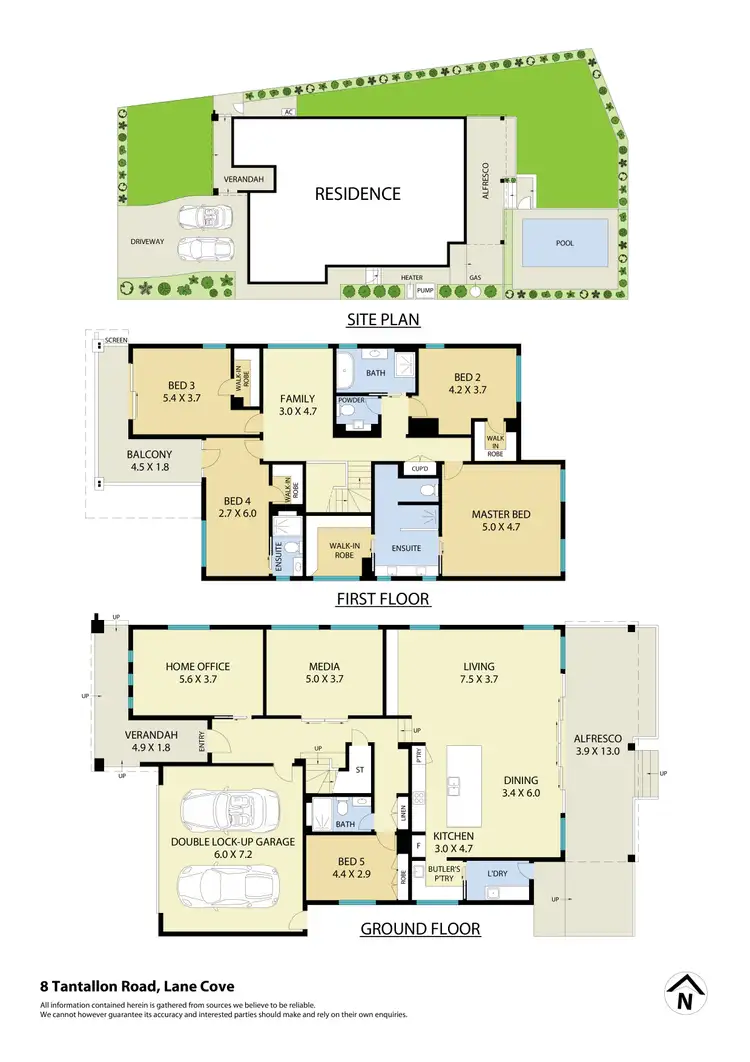 Floorplan of Homely house listing, 8 Tantallon Road, Lane Cove NSW 2066