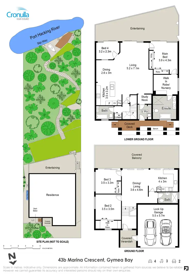 Floorplan of Homely house listing, 43B Marina Crescent, Gymea Bay NSW 2227