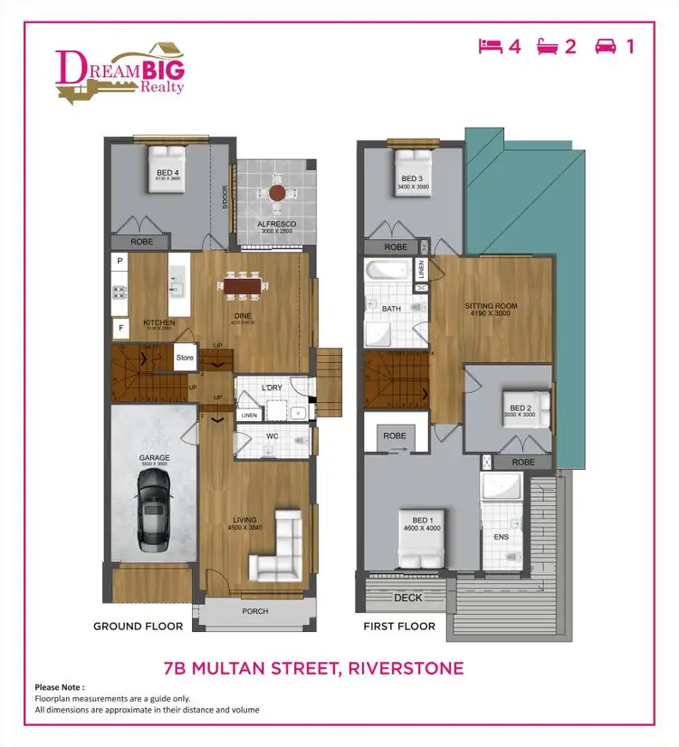 Floorplan of Homely semi-detached listing, 7B Multan Street, Riverstone NSW 2765