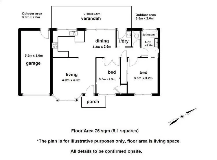 Floorplan of Homely unit listing, 4/13 Steel Street, Healesville VIC 3777