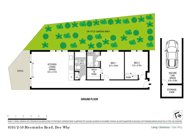 Floorplan of Homely apartment listing, 8101/2-10 Mooramba Road, Dee Why NSW 2099