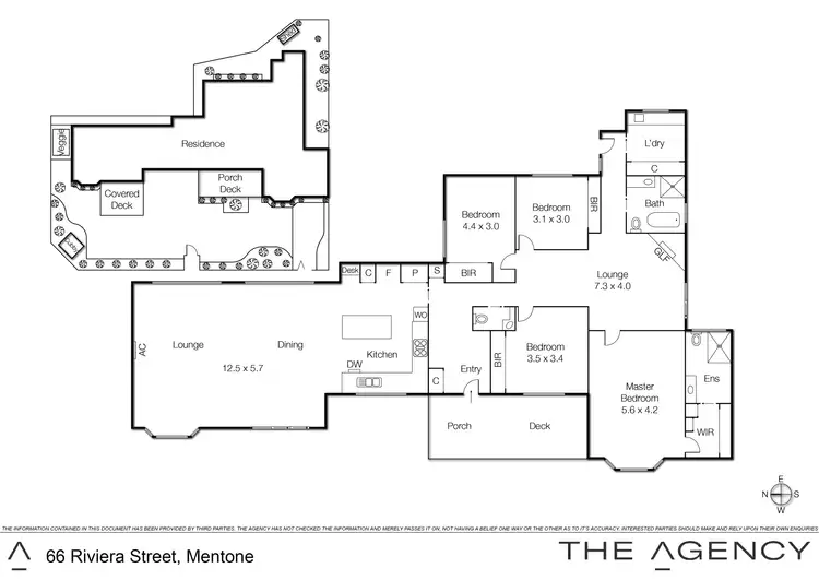 Floorplan of Homely house listing, 66 Riviera Street, Mentone VIC 3194