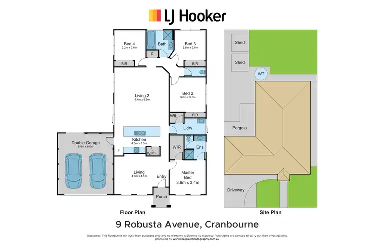 Floorplan of Homely house listing, 9 Robusta Avenue, Cranbourne VIC 3977