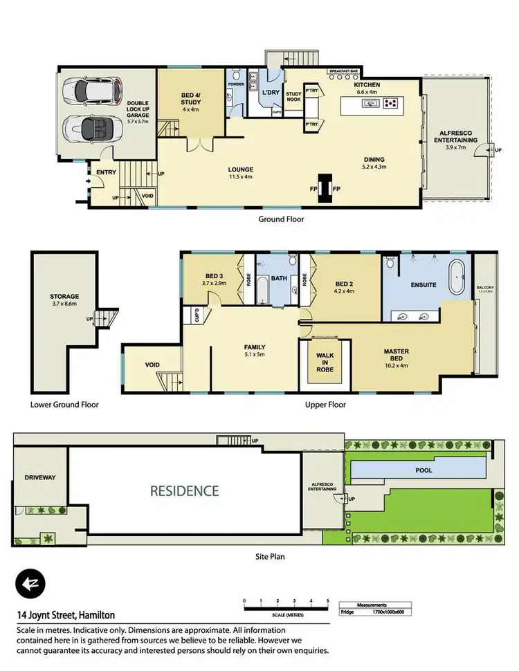 Floorplan of Homely house listing, 14 Joynt Street, Hamilton QLD 4007