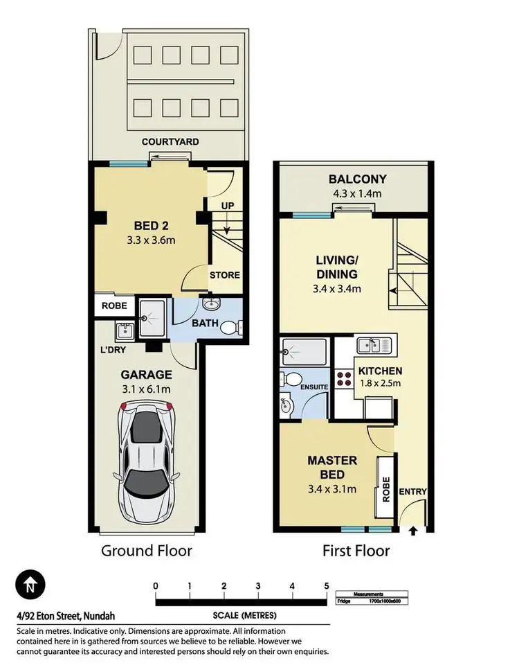 Floorplan of Homely unit listing, 4/92 Eton Street, Nundah QLD 4012