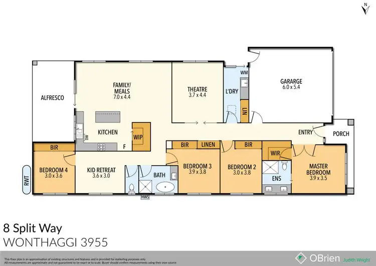 Floorplan of Homely house listing, 8 Splint Way, Wonthaggi VIC 3995