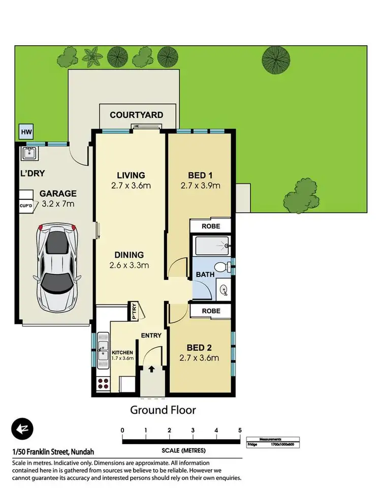Floorplan of Homely townhouse listing, 1/50 Franklin Street, Nundah QLD 4012
