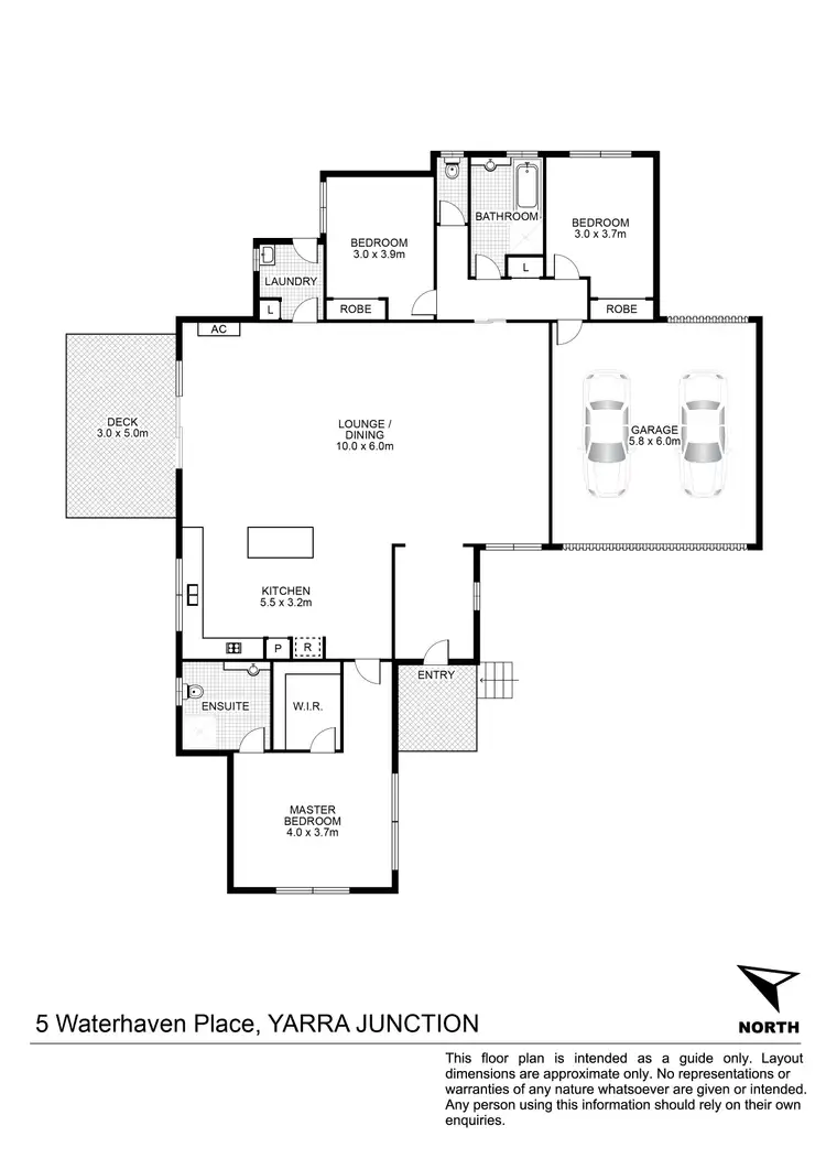 Floorplan of Homely house listing, 5 Waterhaven Place, Yarra Junction VIC 3797