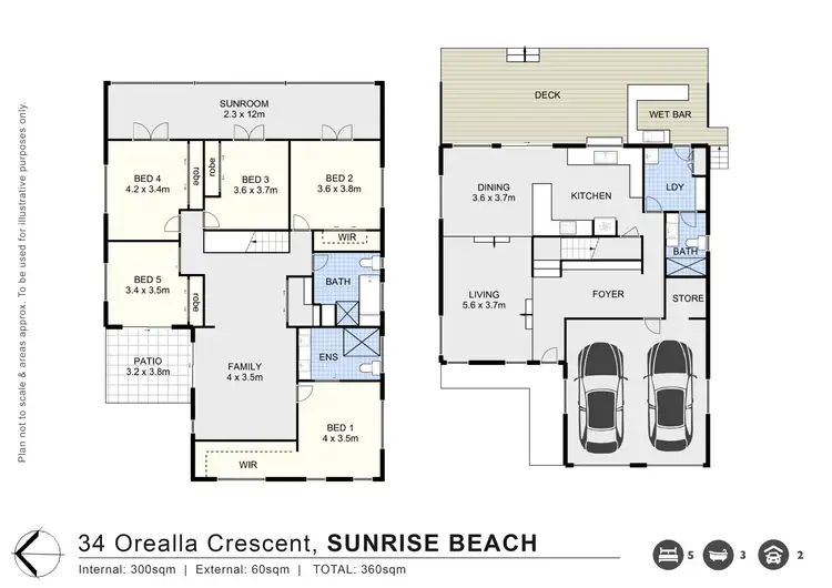 Floorplan of Homely house listing, 34 Orealla Crescent, Sunrise Beach QLD 4567