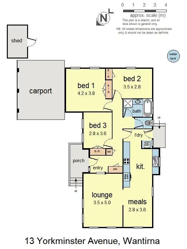 Floorplan of Homely house listing, 13 Yorkminster Drive, Wantirna VIC 3152