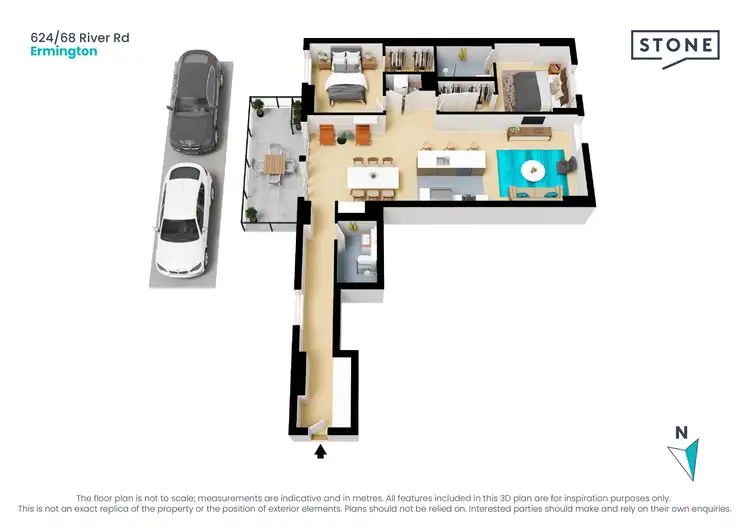 Floorplan of Homely apartment listing, 624/68 River Road, Ermington NSW 2115