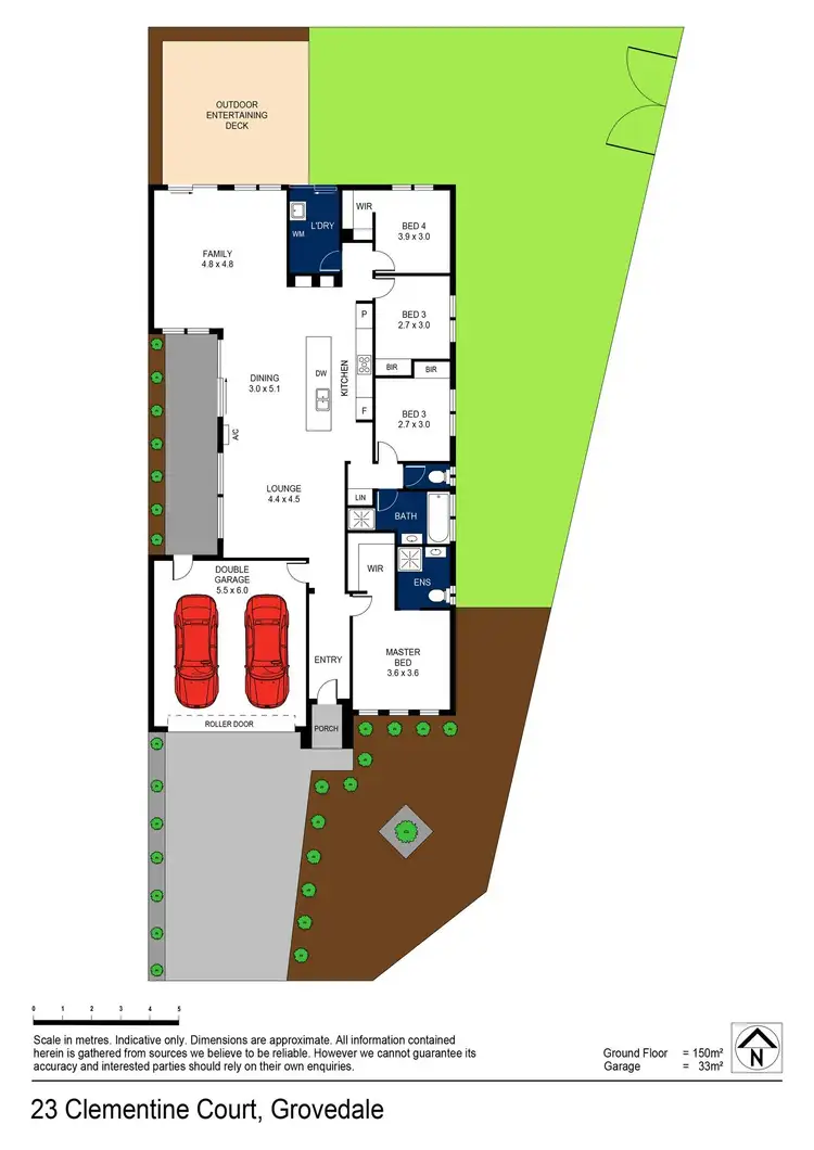 Floorplan of Homely house listing, 23 Clementine Court, Grovedale VIC 3216