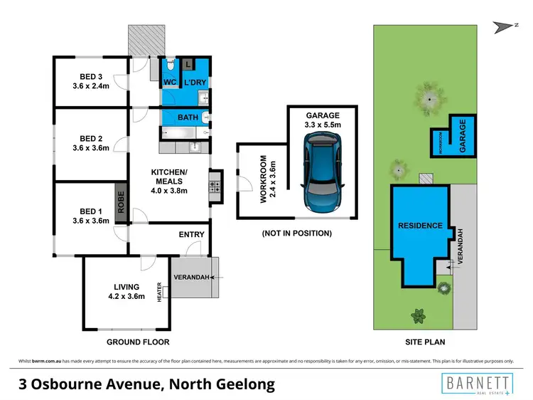 Floorplan of Homely house listing, 3 Osborne Avenue, North Geelong VIC 3215