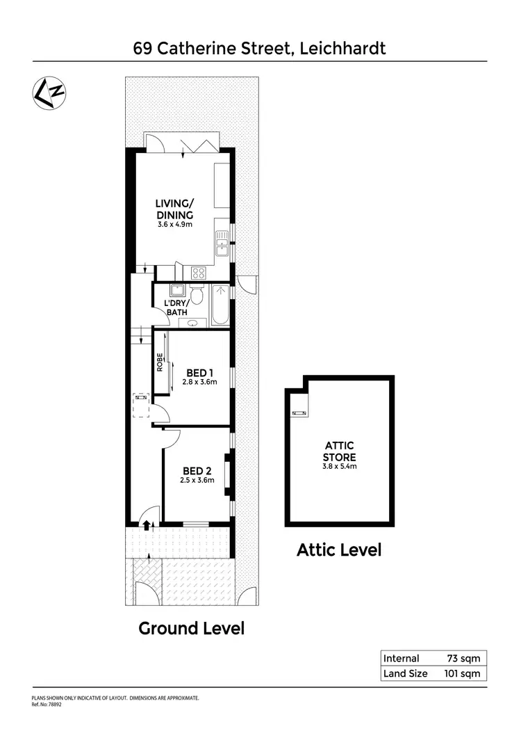 Floorplan of Homely house listing, 69 Catherine Street, Leichhardt NSW 2040