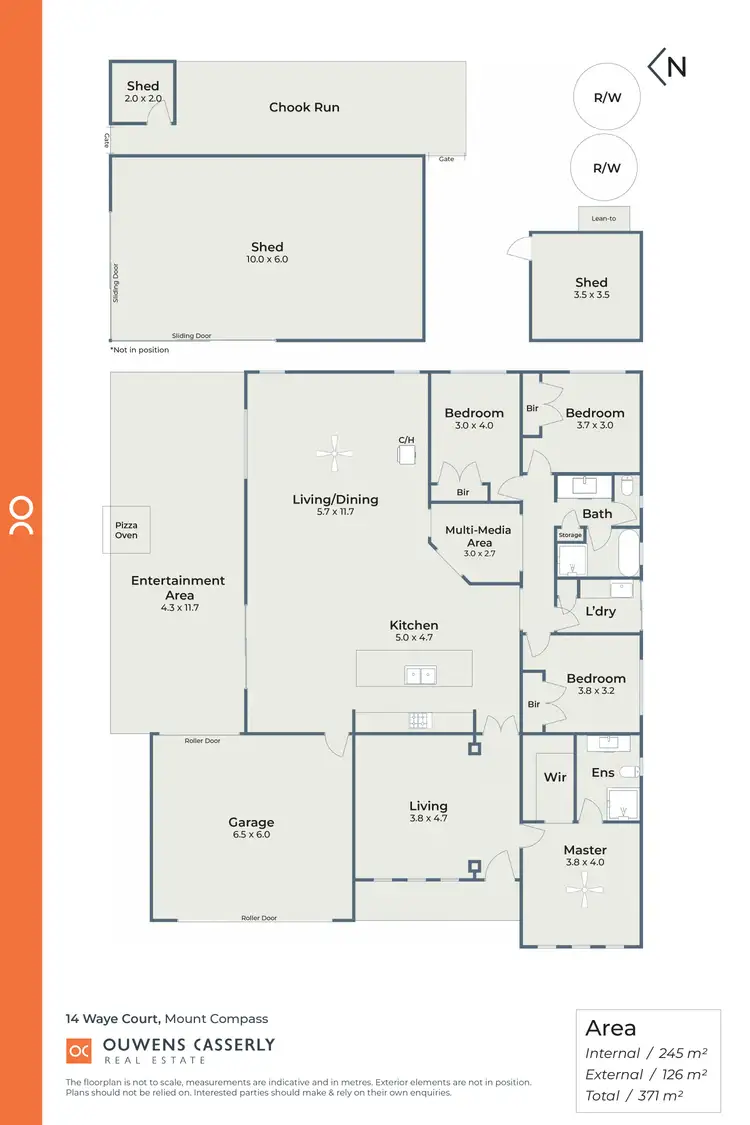 Floorplan of Homely house listing, 14 Waye Court, Mount Compass SA 5210
