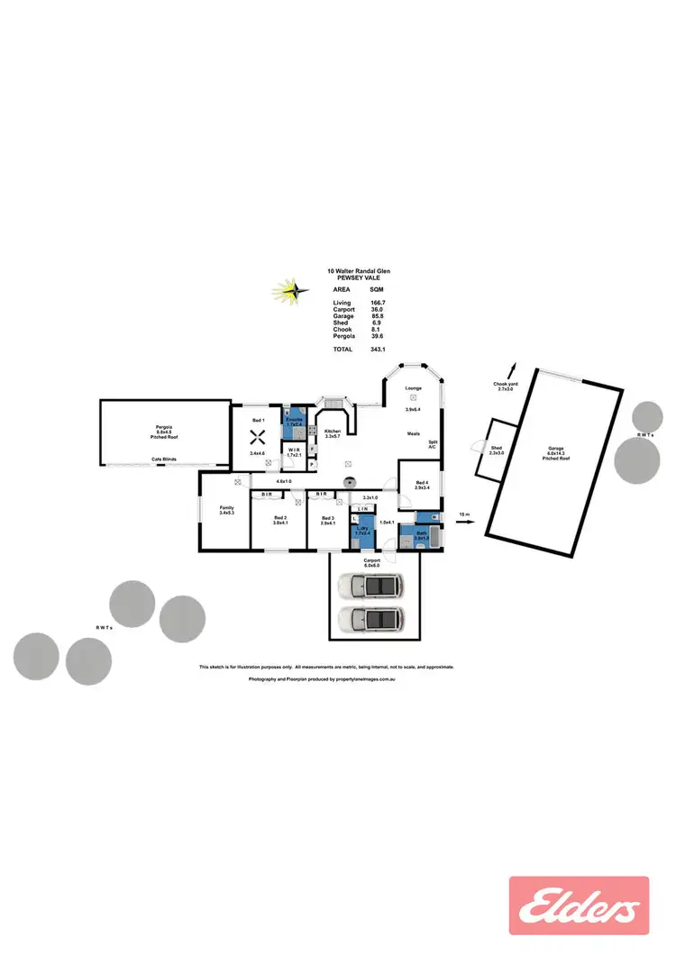 Floorplan of Homely house listing, 10 Walter Randall Glen, Pewsey Vale SA 5351