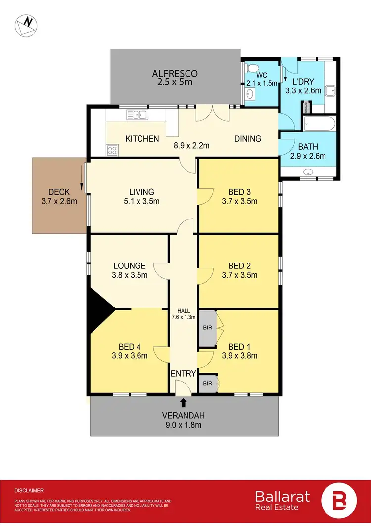 Floorplan of Homely house listing, 103 English Street, Golden Point VIC 3350