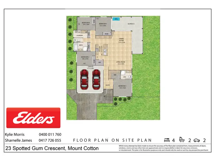 Floorplan of Homely house listing, 23 Spotted Gum Crescent, Mount Cotton QLD 4165