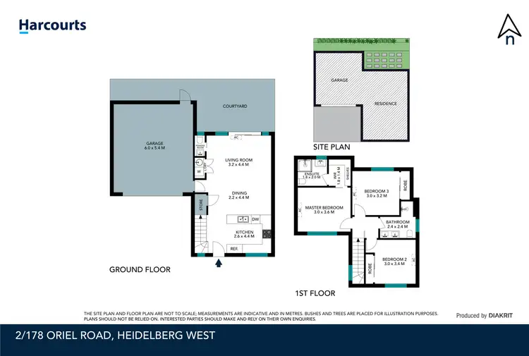Floorplan of Homely townhouse listing, 2/178 Oriel Road, Heidelberg West VIC 3081