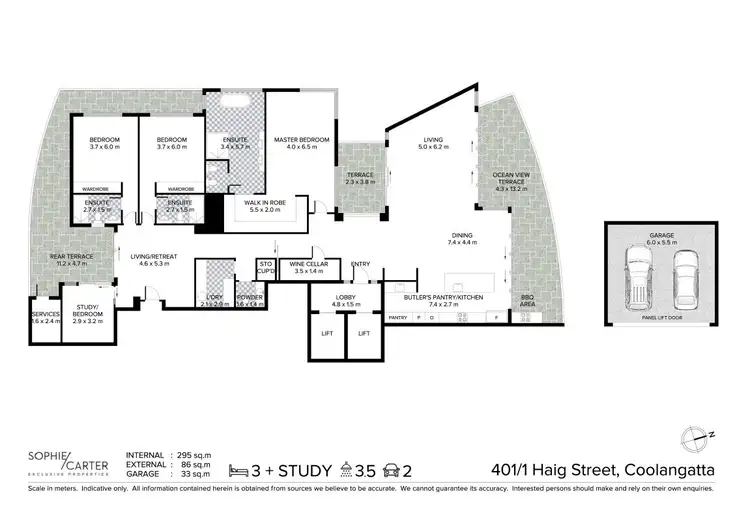 Floorplan of Homely apartment listing, 401/1 Haig Street, Coolangatta QLD 4225