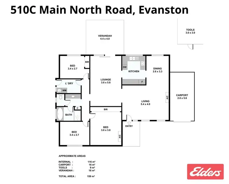 Floorplan of Homely house listing, 510c Main North Road, Evanston Park SA 5116