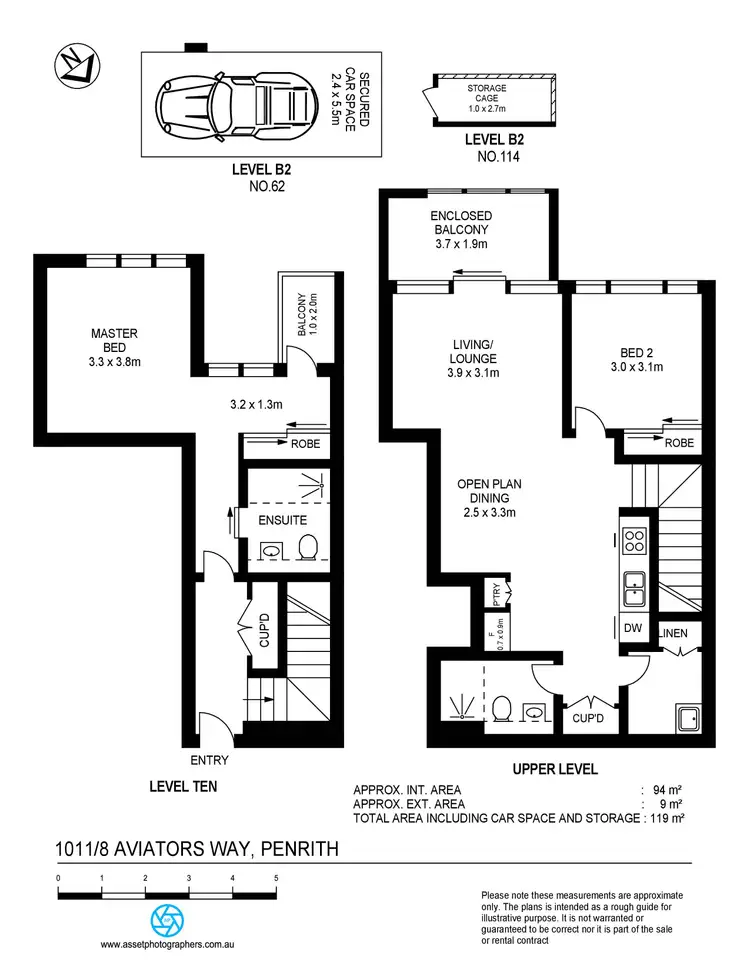 Floorplan of Homely apartment listing, 1011/8 Aviators Way, Penrith NSW 2750