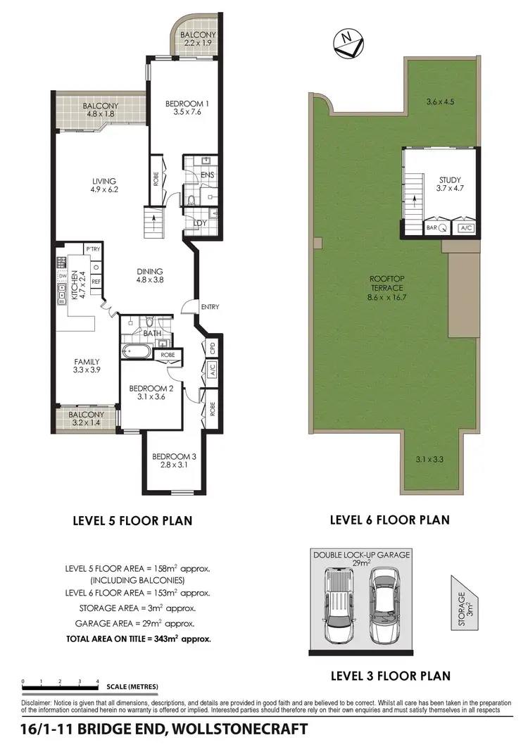 Floorplan of Homely apartment listing, 16/1-11 Bridge End, Wollstonecraft NSW 2065