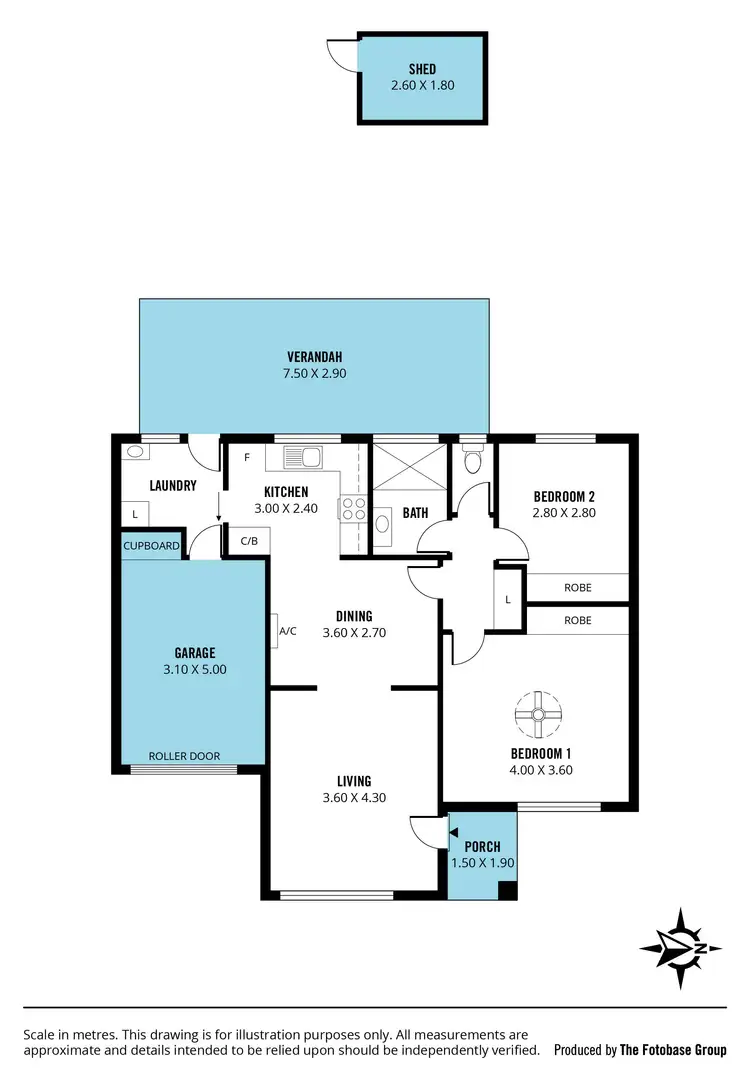 Floorplan of Homely unit listing, 18/75 Grant Road, Reynella SA 5161