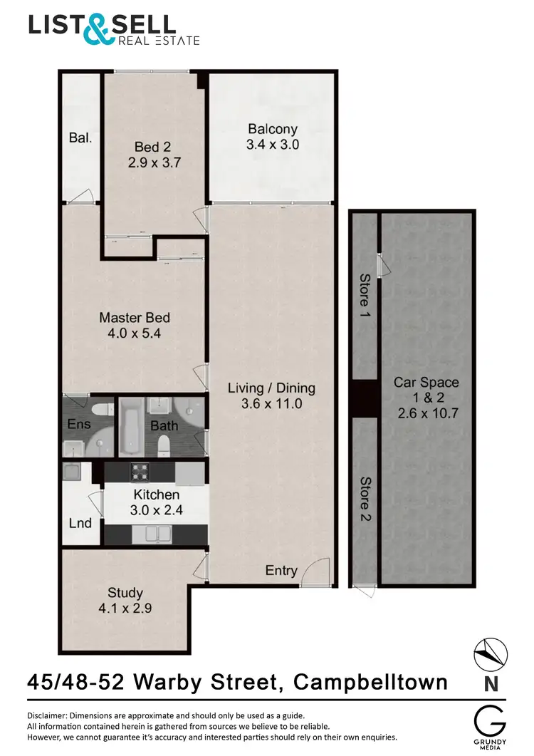 Floorplan of Homely unit listing, 45/48-52 Warby Street, Campbelltown NSW 2560