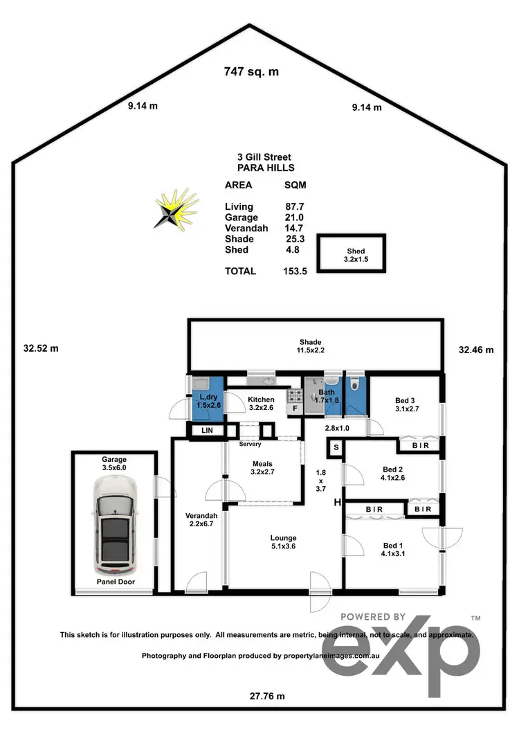 Floorplan of Homely house listing, 3 Gill Street, Para Hills SA 5096