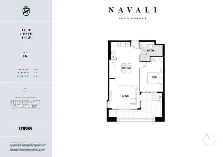 Floorplan of Homely apartment listing, 116/2A Lord Sheffield Circuit, Penrith NSW 2750