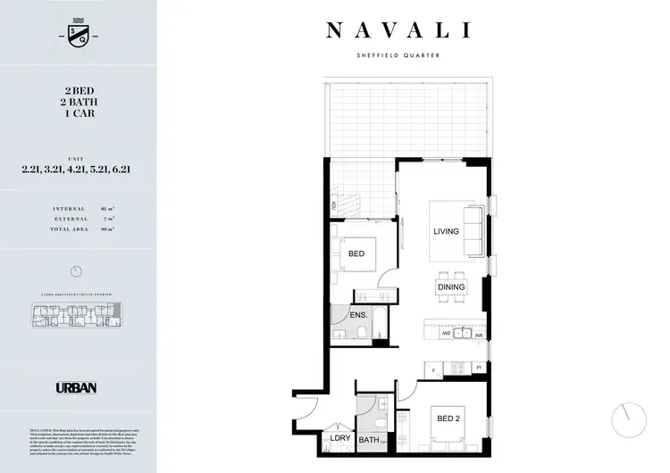 Floorplan of Homely apartment listing, 421/2A Lord Sheffield Circuit, Penrith NSW 2750