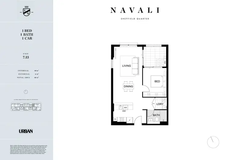 Floorplan of Homely apartment listing, 713/2A Lord Sheffield Circuit, Penrith NSW 2750