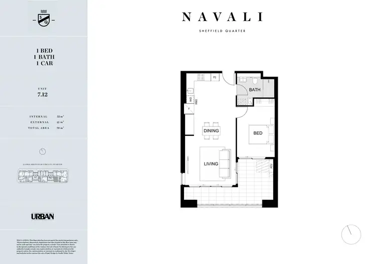 Floorplan of Homely apartment listing, 712/2A Lord Sheffield Circuit, Penrith NSW 2750
