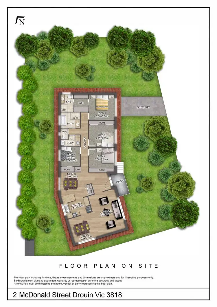 Floorplan of Homely house listing, 2 McDonald Street, Drouin VIC 3818